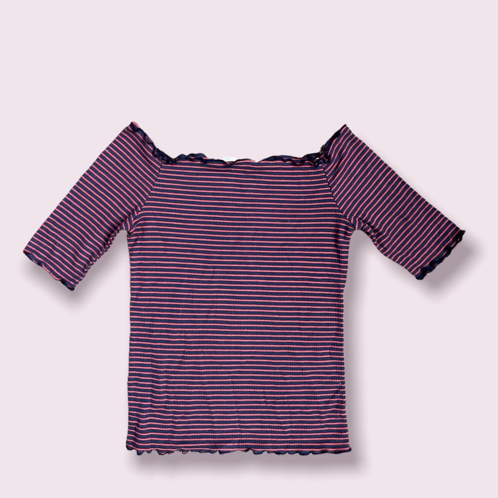 Purple and pink crop top